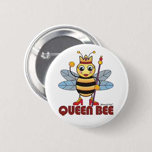 Bienenkönigin Button (Vorne & Hinten)