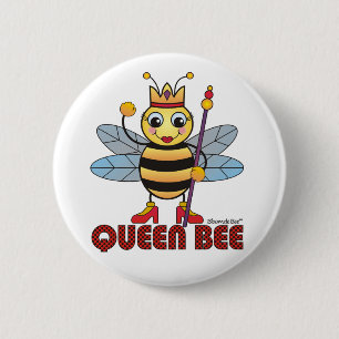 Bienenkönigin Button