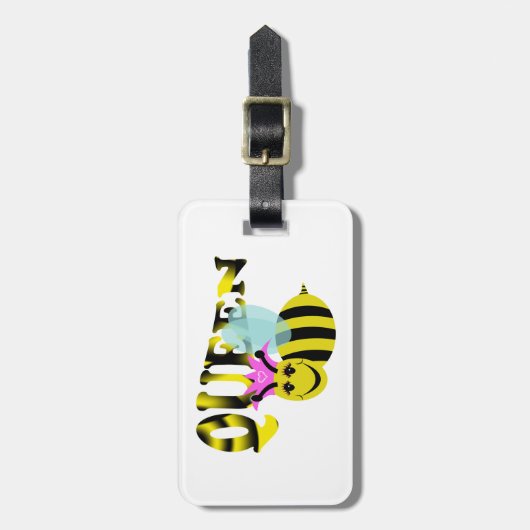 Bienenkönigin Gepäckanhänger (Vorderseite vertikal)