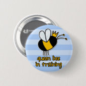 Bienenkönigin im Training Button (Vorne & Hinten)