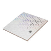 Bienenkönigin in Colorfull Bienenwabe Fliese (Seite)