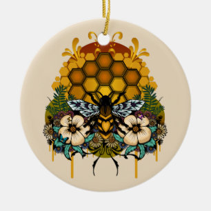 Bienenkönigin Keramik Ornament