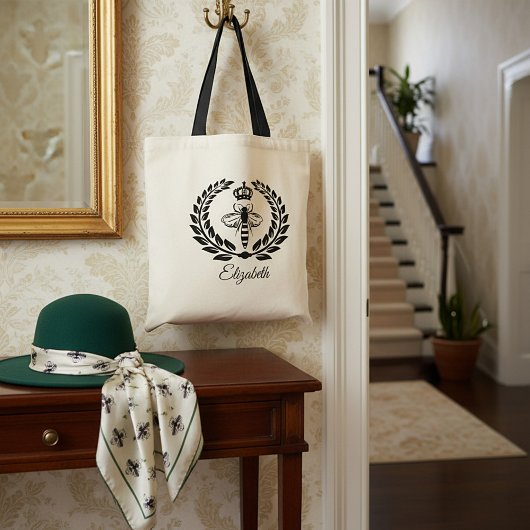 Bienenkönigin personalisiert tragetasche