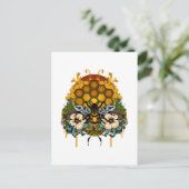Bienenkönigin Postkarte (Stehend Vorderseite)