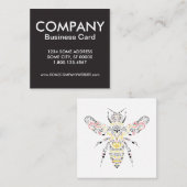 Bienenkönigin Quadratische Visitenkarte (Vorne/Hinten)