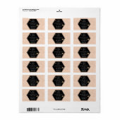 Bienenkönigin-Rücksendeadresse Adressaufkleber (Vorne)