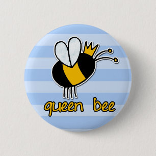Bienenköniginknopf-Aufklebermagnet Button