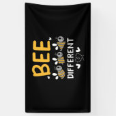 Bienenkopfgeschenk | Bee Different Banner (Vertikal)