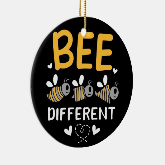 Bienenkopfgeschenk | Bee Different Keramik Ornament (Rechts)