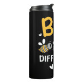 Bienenkopfgeschenk | Bee Different Thermosbecher (Nach links gedreht)