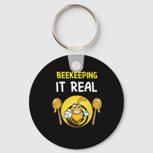 Bienenkopfgeschenk BeeKeeping Vater Schlüsselanhänger