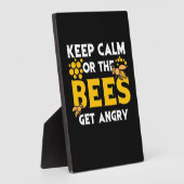 Bienenkopfgeschenk | Behalt ruhig oder die Bienen Fotoplatte (Seite)