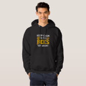 Bienenkopfgeschenk | Behalt ruhig oder die Bienen Hoodie (Vorne ganz)