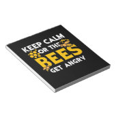 Bienenkopfgeschenk | Behalt ruhig oder die Bienen  Notizblock (angewinkelt)