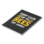 Bienenkopfgeschenk | Behalt ruhig oder die Bienen  Notizblock (Rotiert)
