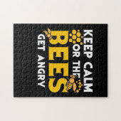 Bienenkopfgeschenk | Behalt ruhig oder die Bienen Puzzle (Horizontal)