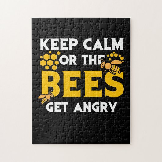 Bienenkopfgeschenk | Behalt ruhig oder die Bienen Puzzle (Vertikal)