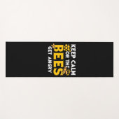 Bienenkopfgeschenk | Behalt ruhig oder die Bienen  Yogamatte (Vorderseite (Horizontal))