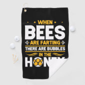 Bienenkopfgeschenk | Bei Bienen Golfhandtuch (Insitu)
