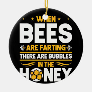 Bienenkopfgeschenk Bei Bienen Keramik Ornament