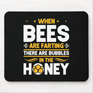 Bienenkopfgeschenk Bei Bienen Mousepad