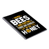 Bienenkopfgeschenk | Bei Bienen Notizblock (Rechte Seite)
