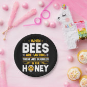 Bienenkopfgeschenk | Bei Bienen Pappteller (Party)