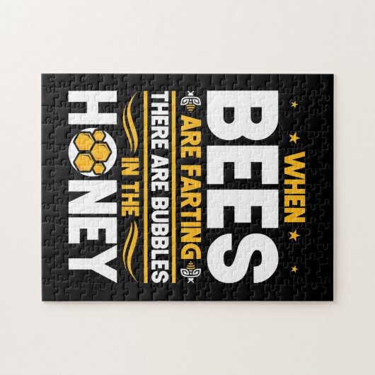 Bienenkopfgeschenk | Bei Bienen Puzzle (Horizontal)