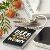 Bienenkopfgeschenk | Bei Bienen Schlüsselanhänger (Vorderseite rechts)