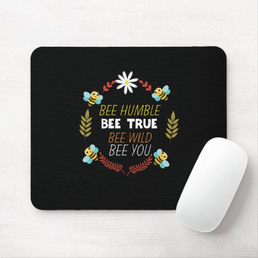 Bienenkopfgeschenk | Biene Humble Bee True Mousepad (Mit Mouse)