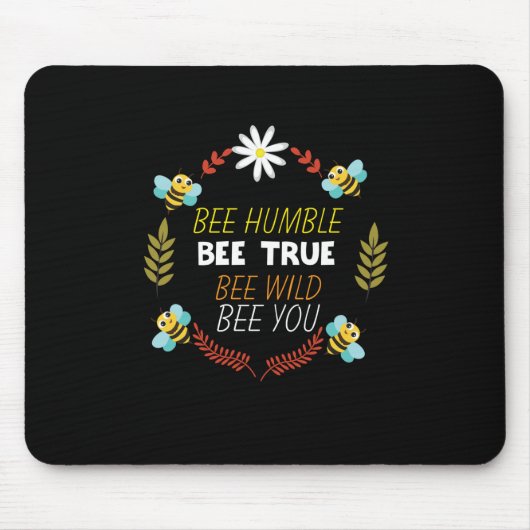 Bienenkopfgeschenk | Biene Humble Bee True Mousepad (Vorne)