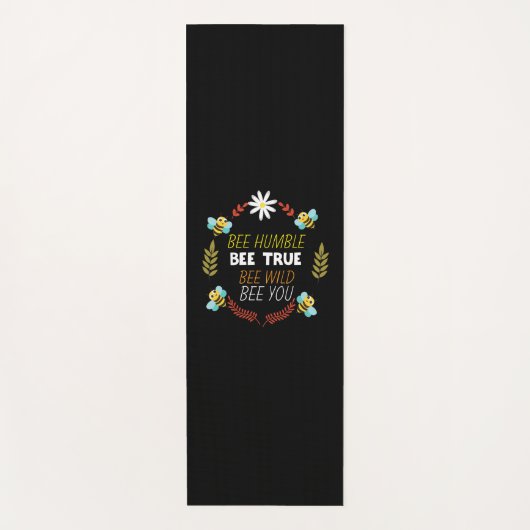 Bienenkopfgeschenk | Biene Humble Bee True Yogamatte (Vorderseite)