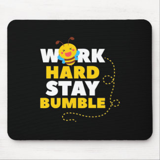 Bienenkopfgeschenk | Bienenarbeit harte Bleibe Hum Mousepad
