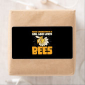 Bienenkopfgeschenk | Ein Mädchen, das Bienen Liebe (Insitu)