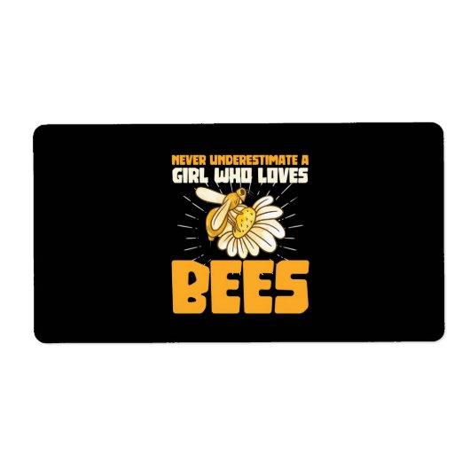 Bienenkopfgeschenk | Ein Mädchen, das Bienen Liebe (Vorne)