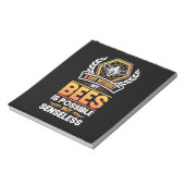 Bienenkopfgeschenk |Ein Tag ohne meine Bienen ist  Notizblock (Rotiert)
