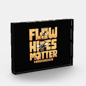 Bienenkopfgeschenk | Flow Hives Matter Bees Fotoblock (Links)