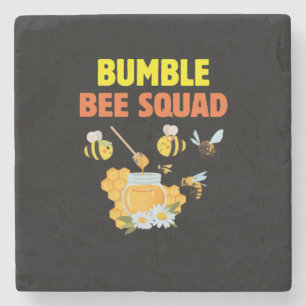 Bienenkopfgeschenk   Hummelbesatzfamilie Steinuntersetzer