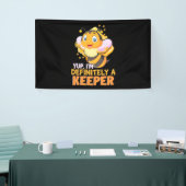 Bienenkopfgeschenk | Ich bin definitiv ein Bienenh Banner (Messeveranstaltung)