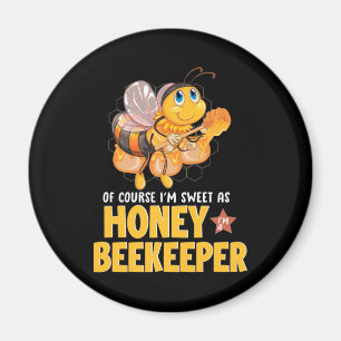 Bienenkopfgeschenk Ich bin süß als Honigbienenha Magnet