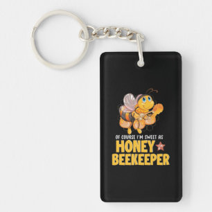 Bienenkopfgeschenk Ich bin süß als Honigbienenha Schlüsselanhänger