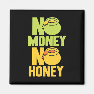 Bienenkopfgeschenk Imker kein Geld kein Honig Magnet