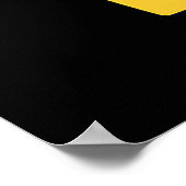 Bienenkopfgeschenk | Imker kein Geld kein Honig Poster (Ecke)