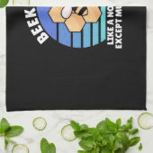 Bienenkopfgeschenk | Imker Retro Vintag Geschirrtuch (Gefaltet)
