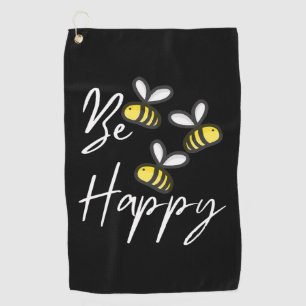Bienenkopfgeschenk   Imker sind glücklich Golfhandtuch