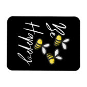 Bienenkopfgeschenk | Imker sind glücklich Magnet (Horizontal)