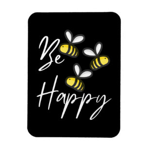 Bienenkopfgeschenk Imker sind glücklich Magnet