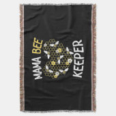 Bienenkopfgeschenk | Mama Bee Keeper Decke (Vorderseite Vertikal)