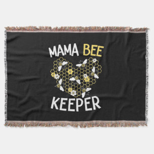 Bienenkopfgeschenk Mama Bee Keeper Decke
