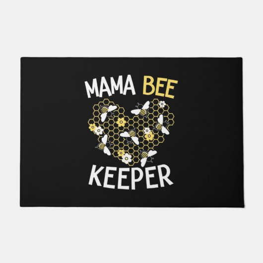 Bienenkopfgeschenk | Mama Bee Keeper Fußmatte (Vorderseite)